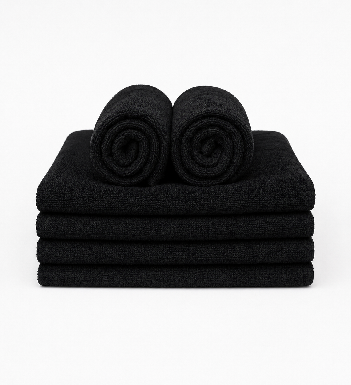 Set de 6 Toallas (45 x 85 cm) negra
