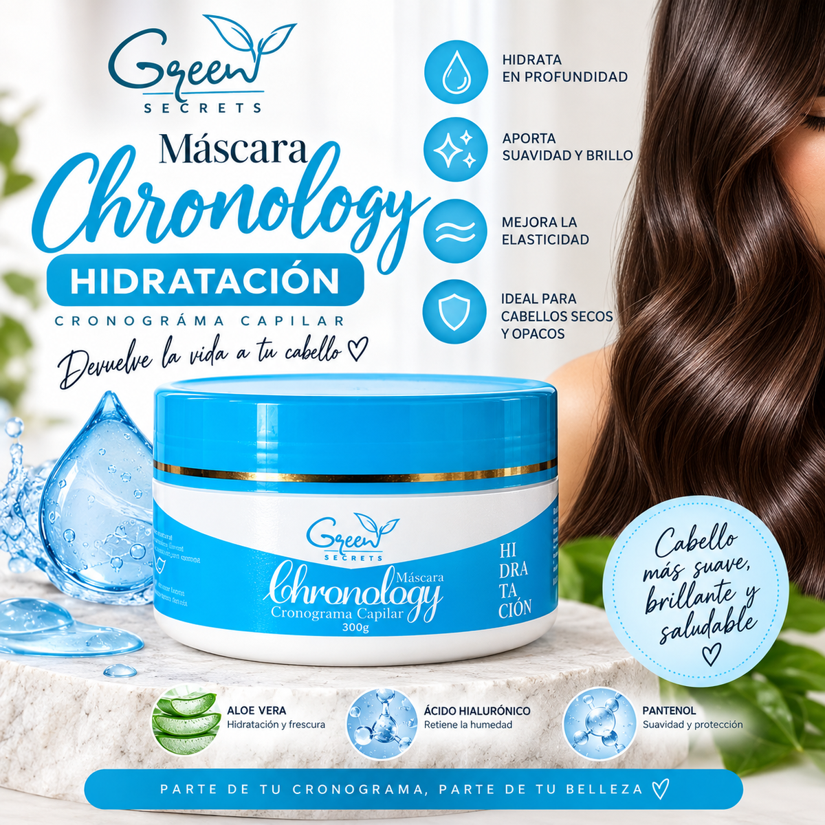 Máscara Chronology – Cronograma Capilar Green Secrets