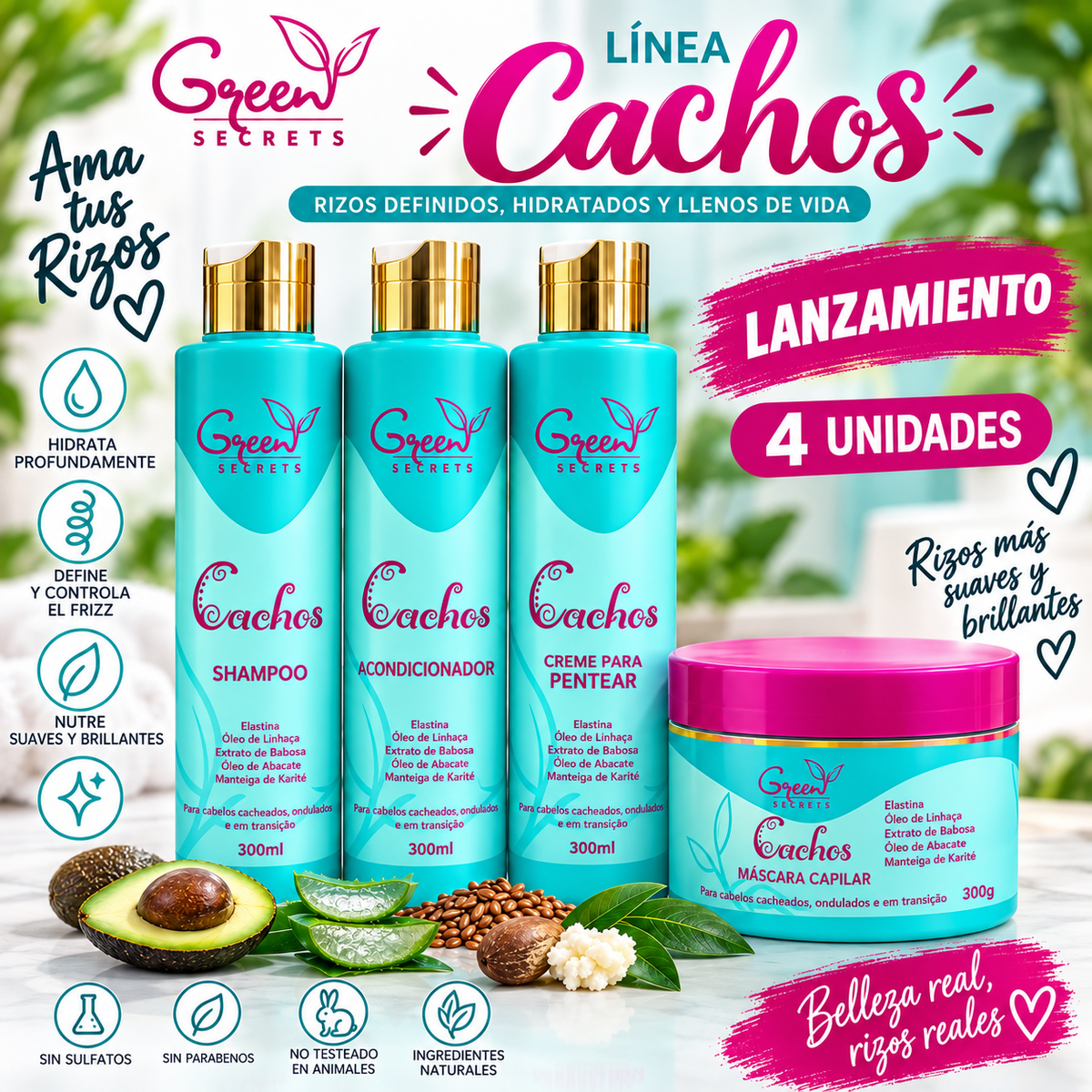 Kit rizos Green Secret