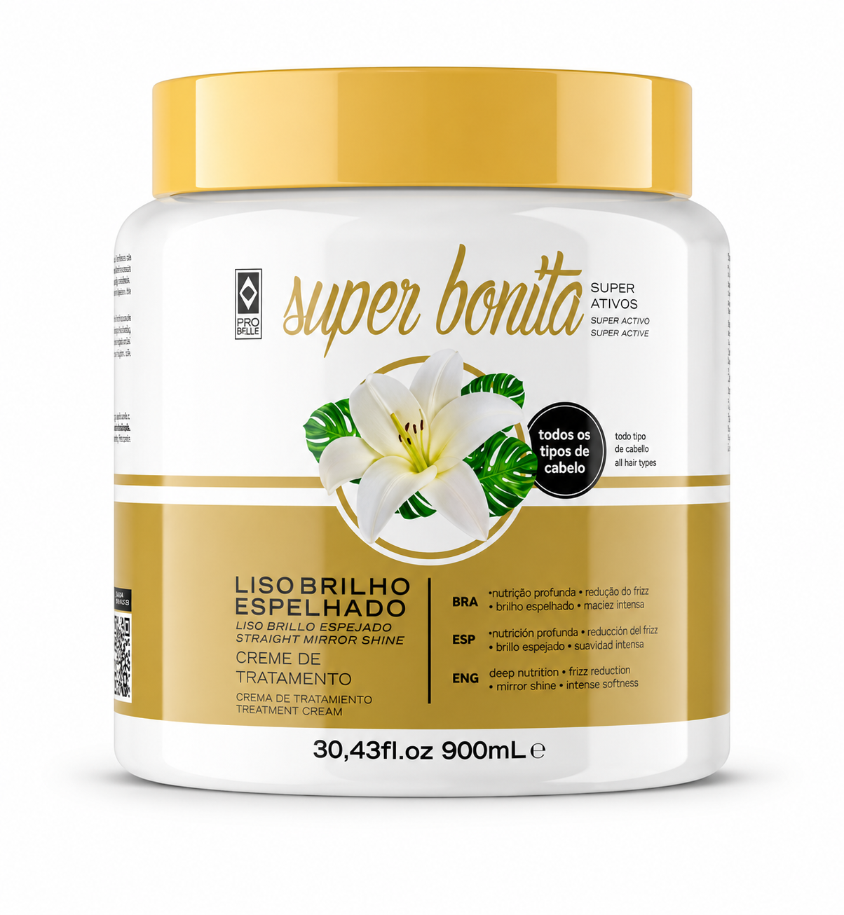 Liso  brillo espejado Probelle – Máscara de tratamiento