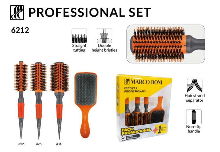 Kit cepillos Thermal Cerámic Orange - Marco Boni