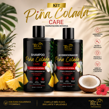 Kit Shampoo y acondicionador  Piña Colada  Tropical Care Hidratación 500 ml
