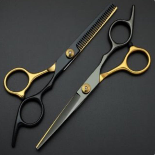 Set tijera profesionales esculpidora + filo navaja