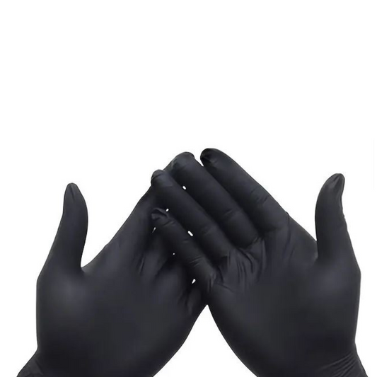 Guantes de nitrilo negro L