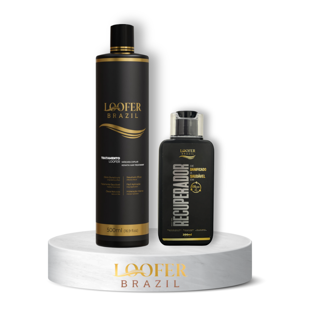 Kit Tratamieto Loofer Brazil + Recuperador capilar Loofer Brasil