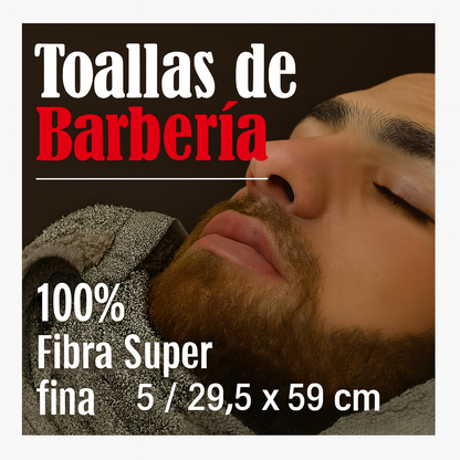 Set de 5 Toalla barberia 29,5 x 50