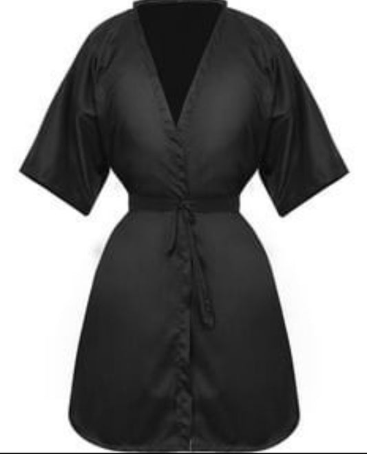 Bata Satin  modelo kimono
