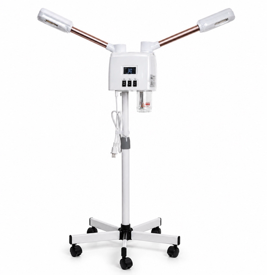 Vaporizador Facial y Capilar Profesional con Ozono y Pantalla Digital