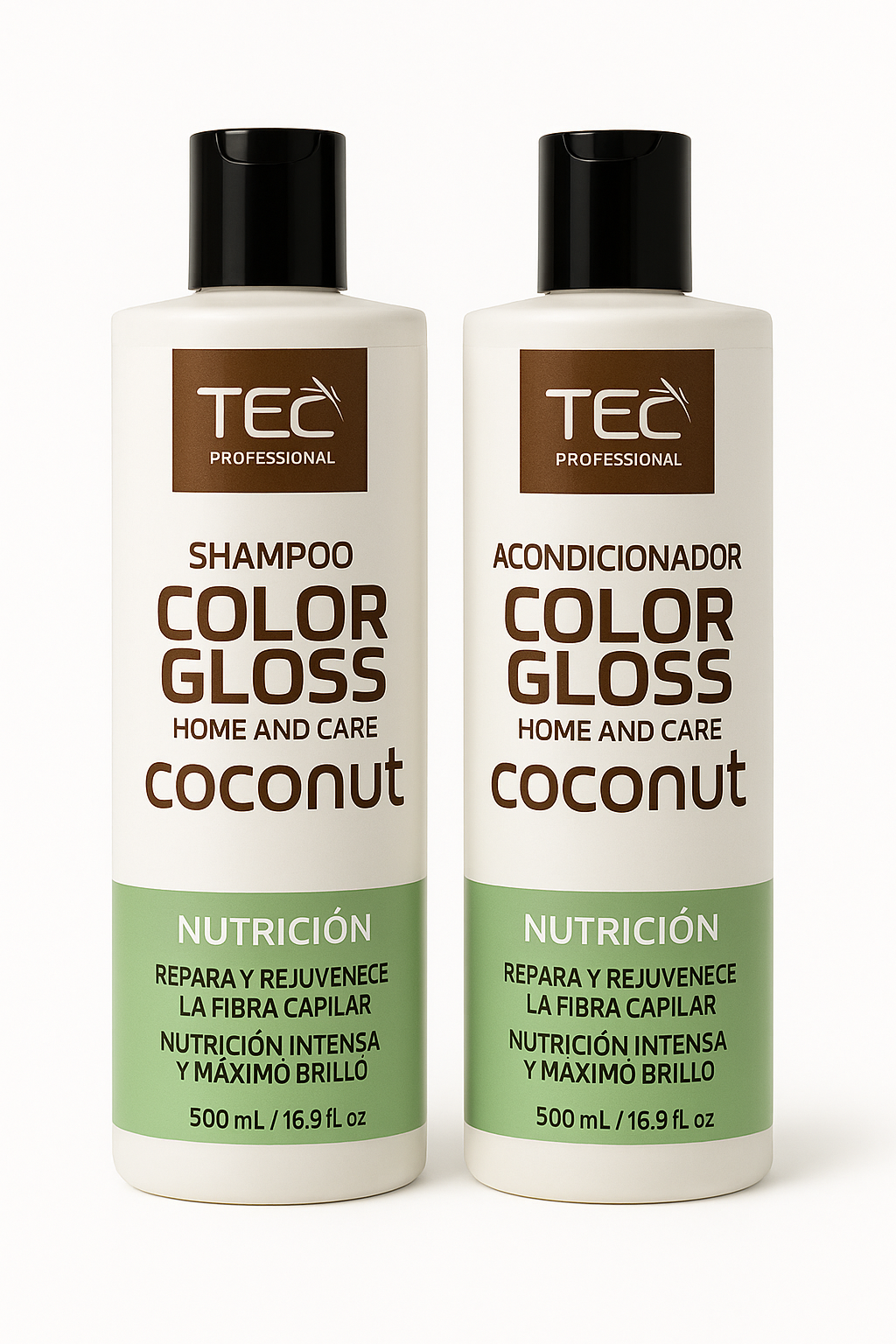 Kit TEC Color Gloss coconut nutrición profunda 500 ml