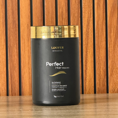 Kit  Liso Perfecto  Máscara Loofer Perfec Hair  Loofer Brazil + Loofer Brazil 1 litro