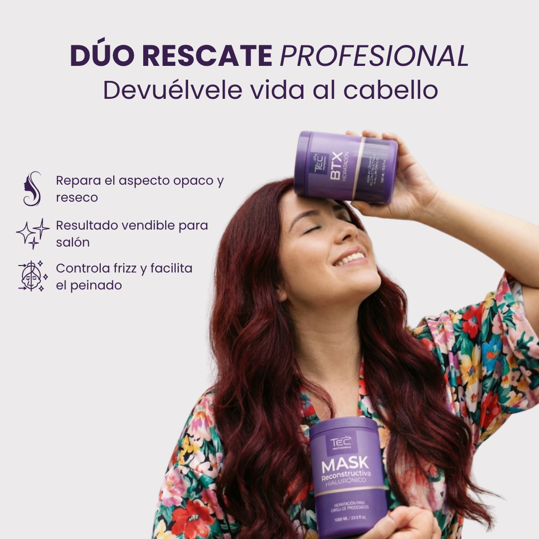 Kit tratamiento Capilar TEC Profesional – Hidratación profunda con tecnología vegetal 1 kilo