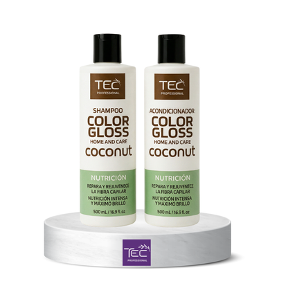 Kit TEC Color Gloss coconut nutrición profunda 500 ml